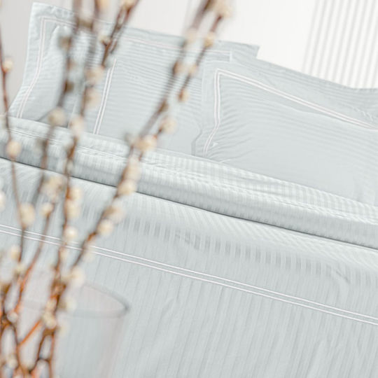 Guy Laroche Nice Σετ Σεντόνια King Size 270x280εκ. Moonlight/silver (4τμχ)