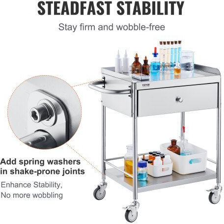 Vevor Medical Table on Wheels Nursing SYSSTCSB20124D3E4V0