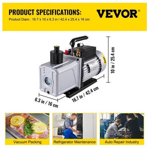 Vevor Αντλία Κενού 12CFM1HPSJZKB0001V2