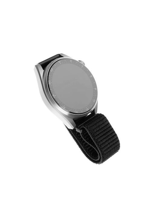 Nylonarmband Fest 20 mm Breit Smartwatch Fixnst-20mm-bk Schwarz