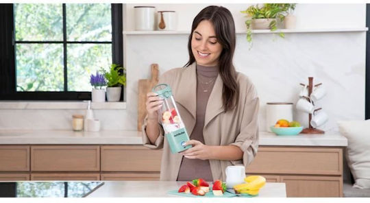 NutriBullet Блендер с Кана Тритан 475 мл 7.4V Светлосин NBP003LBL
