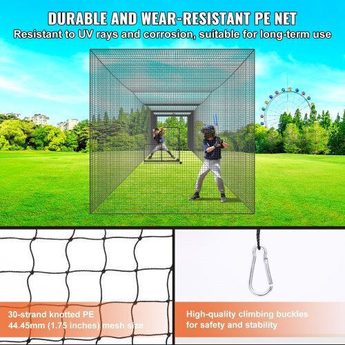 Vevor Baseball Net Professional Baseball Softball Training Net 55ft Single Net Zyw55yc000000xq1fv0