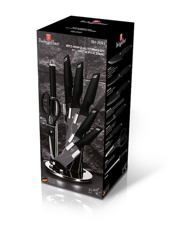 Berlinger Haus Knife Set with Block from Stainless Steel 8pcs