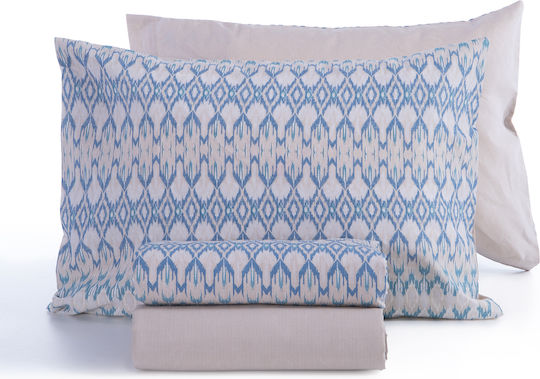 Nef-Nef Homeware Сет Чаршафи Двойни 200x270см. Avion Бежов 4бр