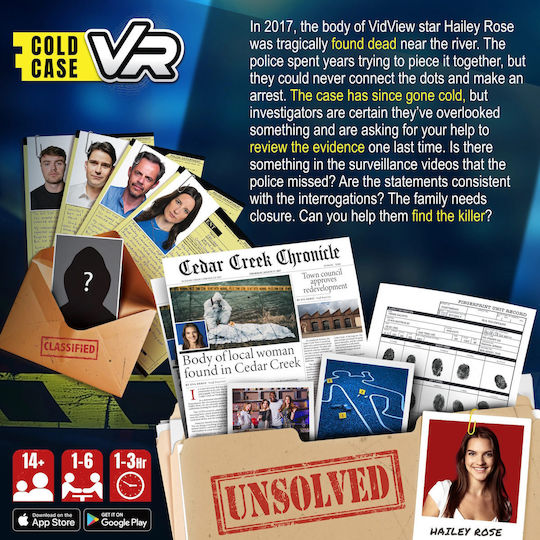 Brettspiel Cold Case Vr The Case Of The Fatal Follower (EN)