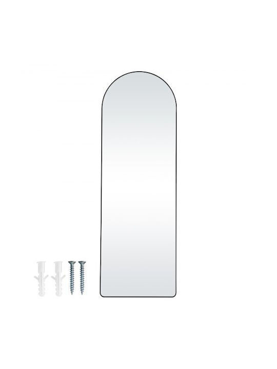 Vevor Gewölbter Boden- oder Standspiegel mit Schwarzem Aluminium Rahmen 165,1x55,9cm