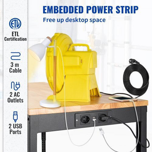 Vevor Πάγκος Εργασίας Αντοχής 720kg 61x104x122cm SMKDJGZTDLZOCVV3GV2