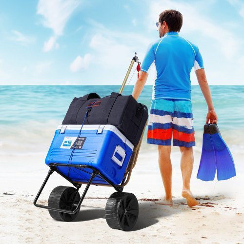 Vevor Transport Trolley Foldable for Weight Load up to 69kg Beige