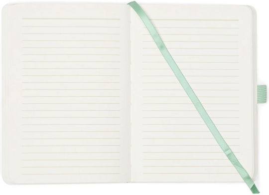 Designworks Notizbuch B6 48 Blätter Geregelt mit Hartcover und Stiftetui Gold