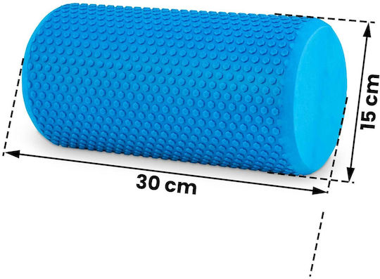 NEO Sport Κύλινδρος Μασάζ Μπλε 15cm