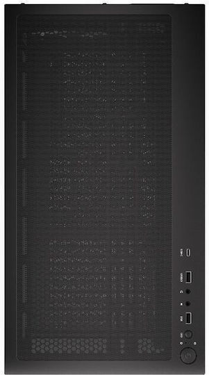 Krux Exo Gaming Midi Tower Κουτί Υπολογιστή με Πλαϊνό Παράθυρο και ARGB Φωτισμό Μαύρο