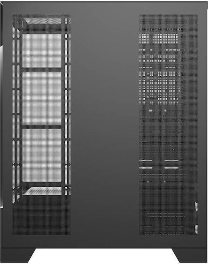 Darkflash DY451L PRO Геймърско бюро Midi Tower Компютърна кутия с RGB осветление Черен