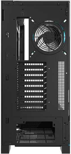 Darkflash DY450L PRO Геймърско бюро Midi Tower Компютърна кутия с RGB осветление Черен