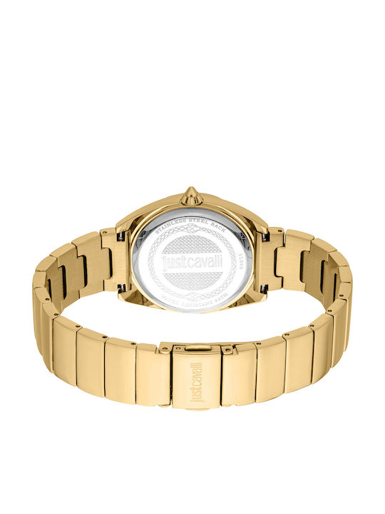 Just Cavalli Animalier Women's Watch with Gold Metal Bracelet