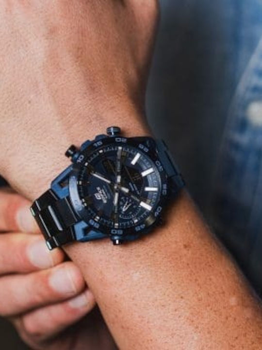 Casio Edifice Ρολόι Solar με Μεταλλικό Μπρασελέ Casio Edifice Ρολόι Solar με Μεταλλικό Μπρασελέ
