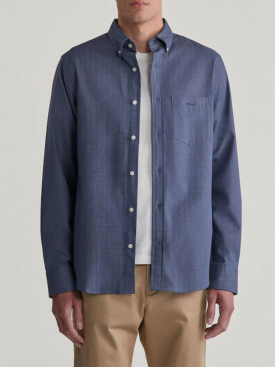 Gant Flannel Shirt Dark Blue