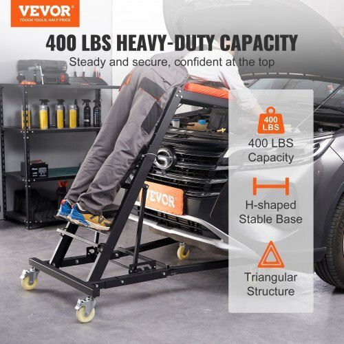 Vevor Automotive Engine Creeper 42.5"-64.8" 400 Lbs 4 Wheels Padded Surface Foldable Workshop Fdjxctyhxhx4jm9bnv0