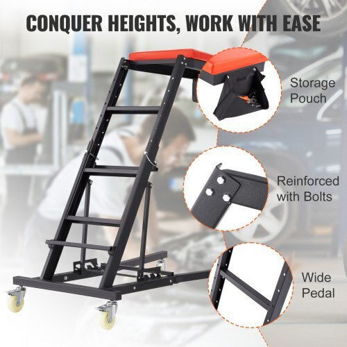 Vevor Automotive Engine Creeper 42.5"-64.8" 400 Lbs 4 Wheels Padded Surface Foldable Workshop Fdjxctyhxhx4jm9bnv0