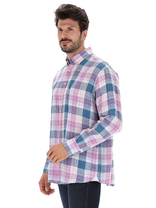 Fynch Hatton Linen Shirt Pink