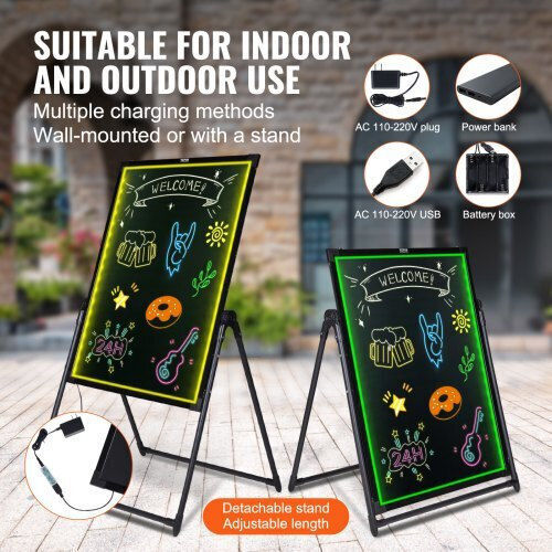 Vevor Chalk Board 81.28x60.96cm