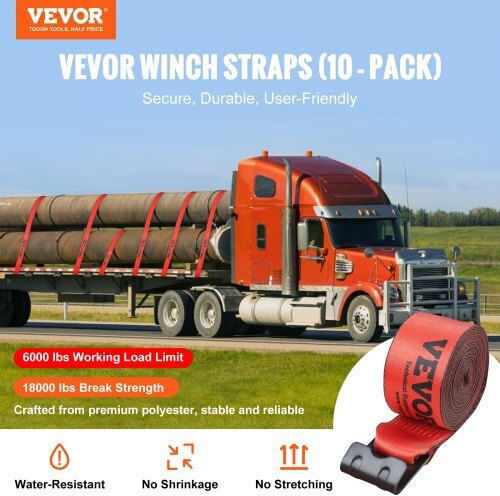 Ιμάντες Vevor 4" X 30' 6000 Lbs 10τμχ Κόκκινοι Pgjpdhs4inch3t7lfv0