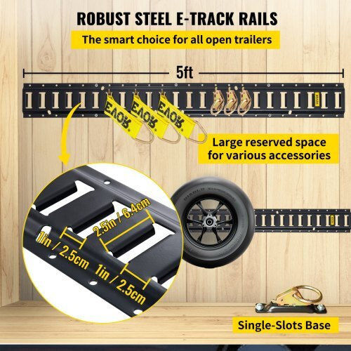 Σετ Δεσίματος Vevor E Track 30 Τεμ 5ft Ράγες & Αξεσουάρ Ασφάλισης Φορτία Μοτοσυκλέτες & Ποδήλατα Hspse5ft28pcsyvr0v0