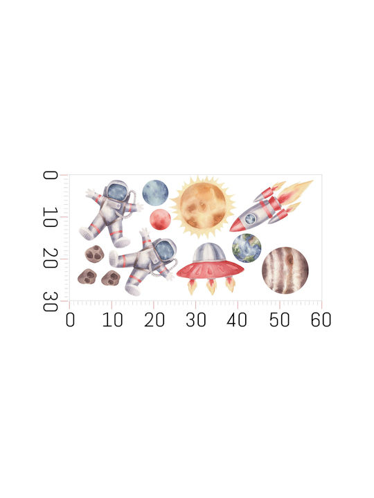 Decowalls Kinder Wandsticker Wand 30x60cm
