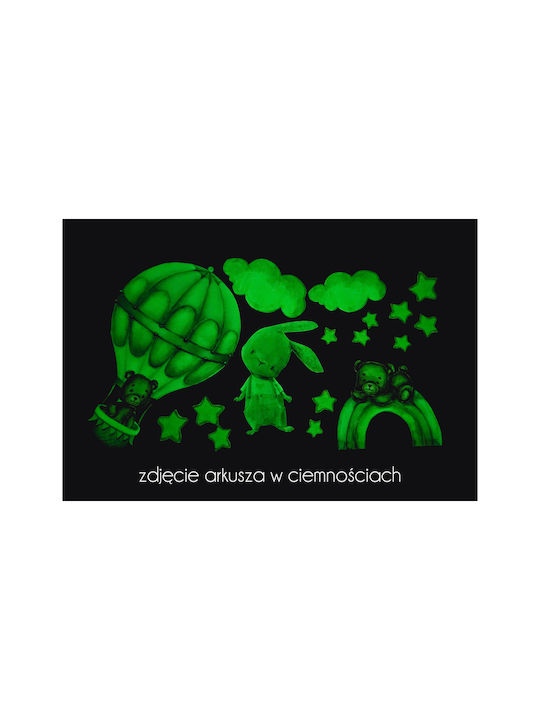 Decowalls Autocolant Decorativ pentru Copii Perete Fluorescent 60x120buc