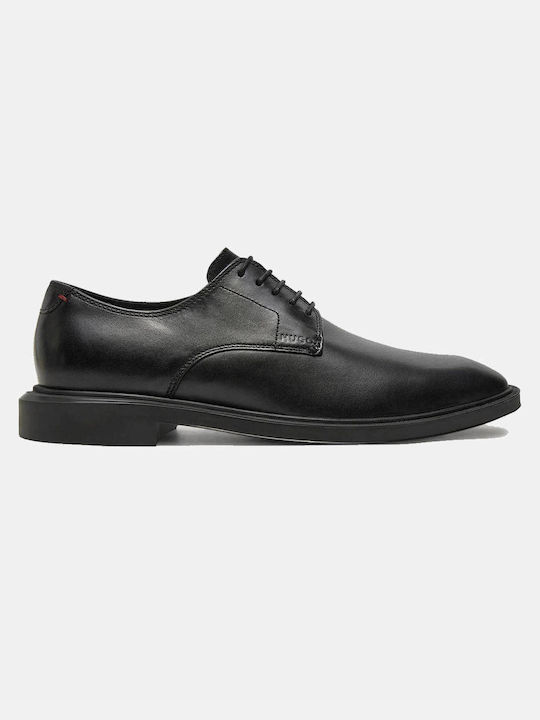 Hugo Men's Leather Dress Shoes Black