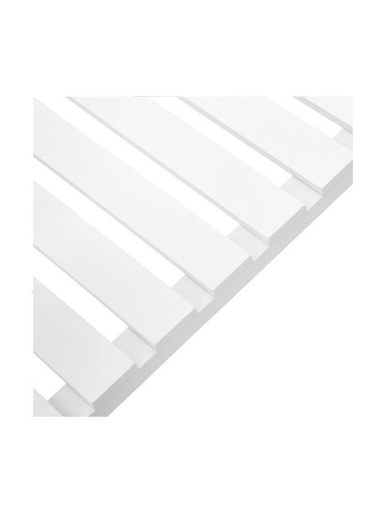 Songmics Подова Рафтове за Баня Пластмасова с 5 Рафтове 60x26x130см Бяла