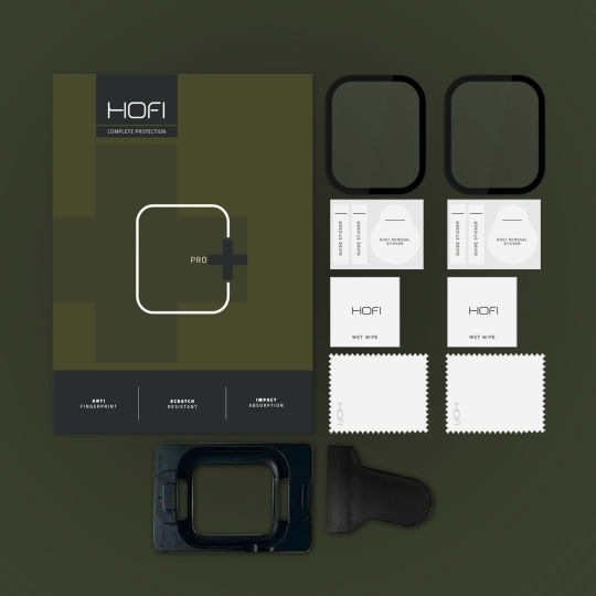 Hofi Hybrid Pro+ Защитен екран за Apple Watch 7/8/9 41мм [2 БРОЯ] 2бр