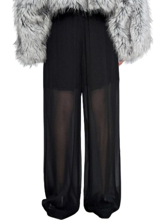 Damen Stoff Hose Black