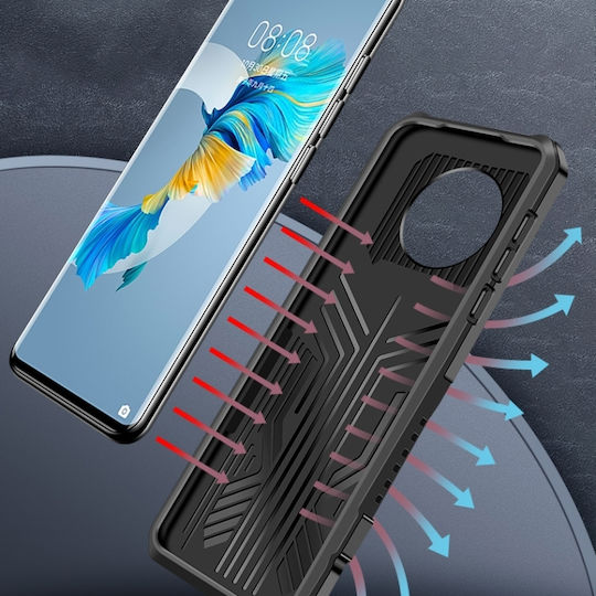 Machine Back Cover Σιλικόνης / Πλαστικό Γκρι (Huawei P Smart 2021)