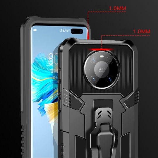 Machine Back Cover Σιλικόνης / Πλαστικό Γκρι (Huawei P Smart 2021)