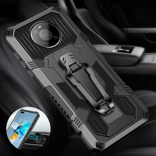 Machine Umschlag Rückseite Silikon / Kunststoff Grün (Huawei P Smart 2021)