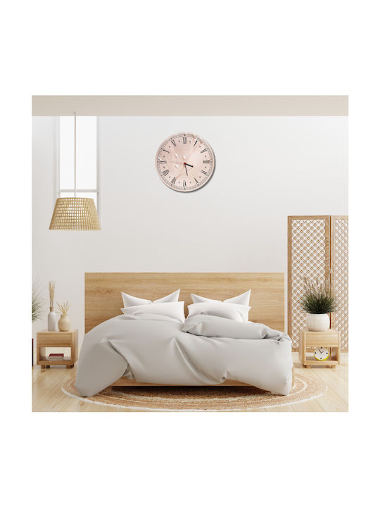 Wall Clock Living Room Kitchen Home Decoration Delicate Flowers 30cm