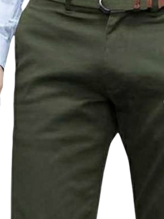 Pantaloni Chino Verde
