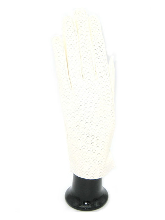 Weiß Leder Handschuhe
