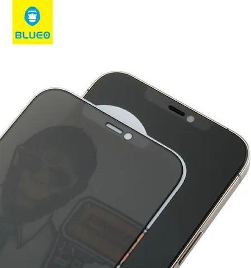 Blueo Mr.monkey Strong 5D Privacy Ματ Tempered Glass (iPhone 17 / 17 Pro / 16 Pro)