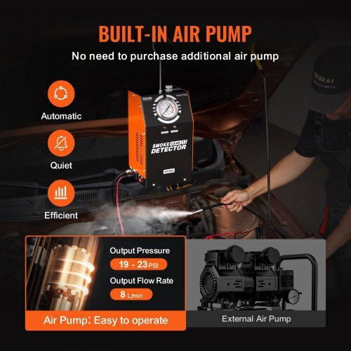 Vevor Automotive Smoke Leak Detector Built-in Air Pump Ywclylsdqbwly0241v9