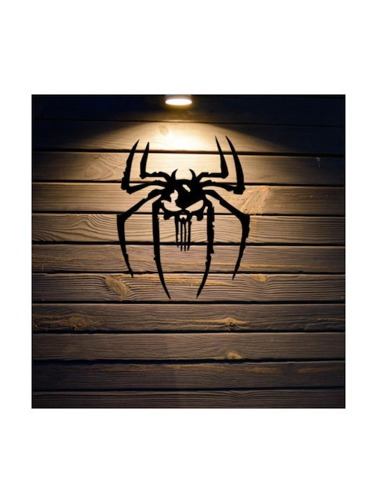 Decorațiune de Perete din Metal Krodesign Kro-1209 Păianjen Craniu 50 Cm Grosime 1.5 Mm