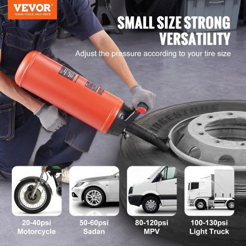 Φορητός Φουσκωτής Ελαστικών Vevor 2.4 Gal/9 L 150 Psi Αυτοκίνητα Τρακτέρ Ltbcq9l145psi37y1v0
