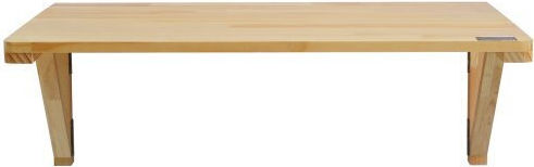 Desk made of Solid Wood Beige 80x60cm