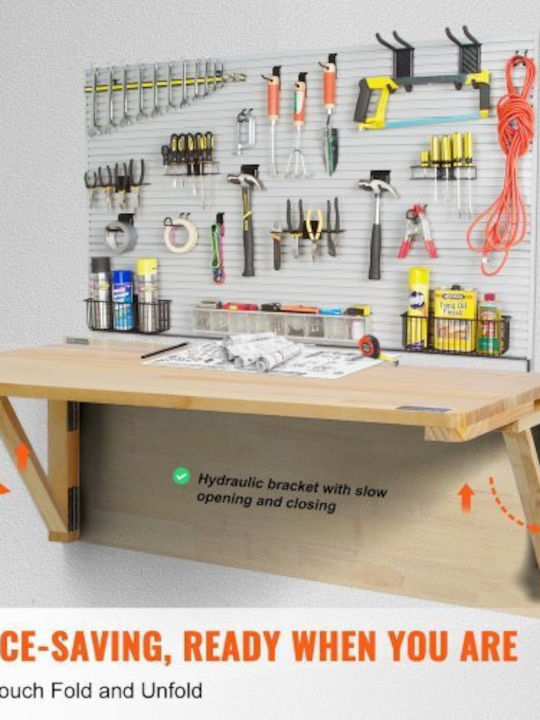 Desk made of Solid Wood Beige 80x60cm