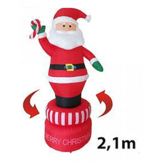 Oem Inflatable Santa Claus Electric 360° Rotating Motion Height 2.10m