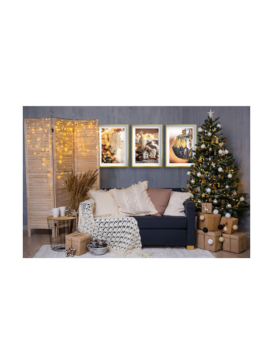 Weihnachtsposter Wohnzimmer Weihnachtsgoldornamente 3x50x70 Weihnachtsposter Wohnzimmer Weihnachtsgoldornamente 3x50x70