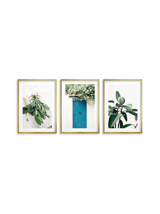 Wandposter Küche Wohnzimmer Natur Kräuter Pflanzen Minimalismus 3x30x40
