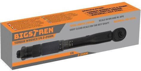 Bigstren Torque Wrench 1/4" 2-24 Nm 27cm