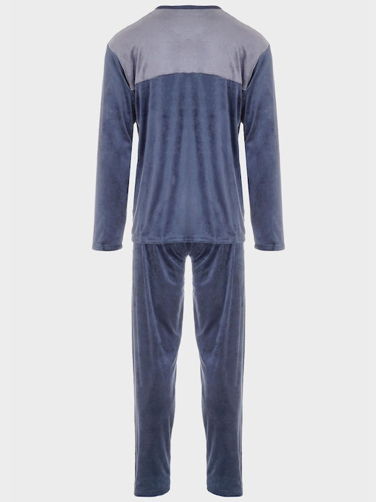 G Secret Men's Winter Fleece Pajamas Set Coral, Raf