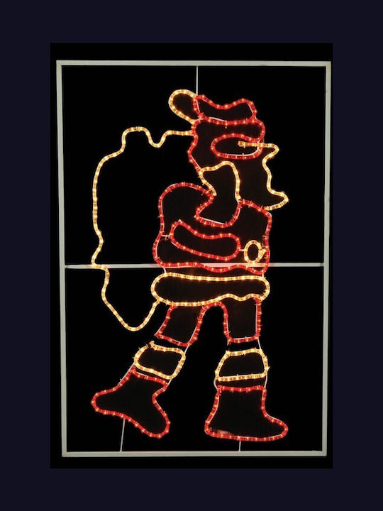 Illuminated Santa Claus with Light Tube 125x25cm